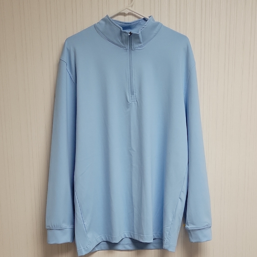 Greenside Golf Light Blue 1/4 Zip Men's Sz Large athleisure minimalist